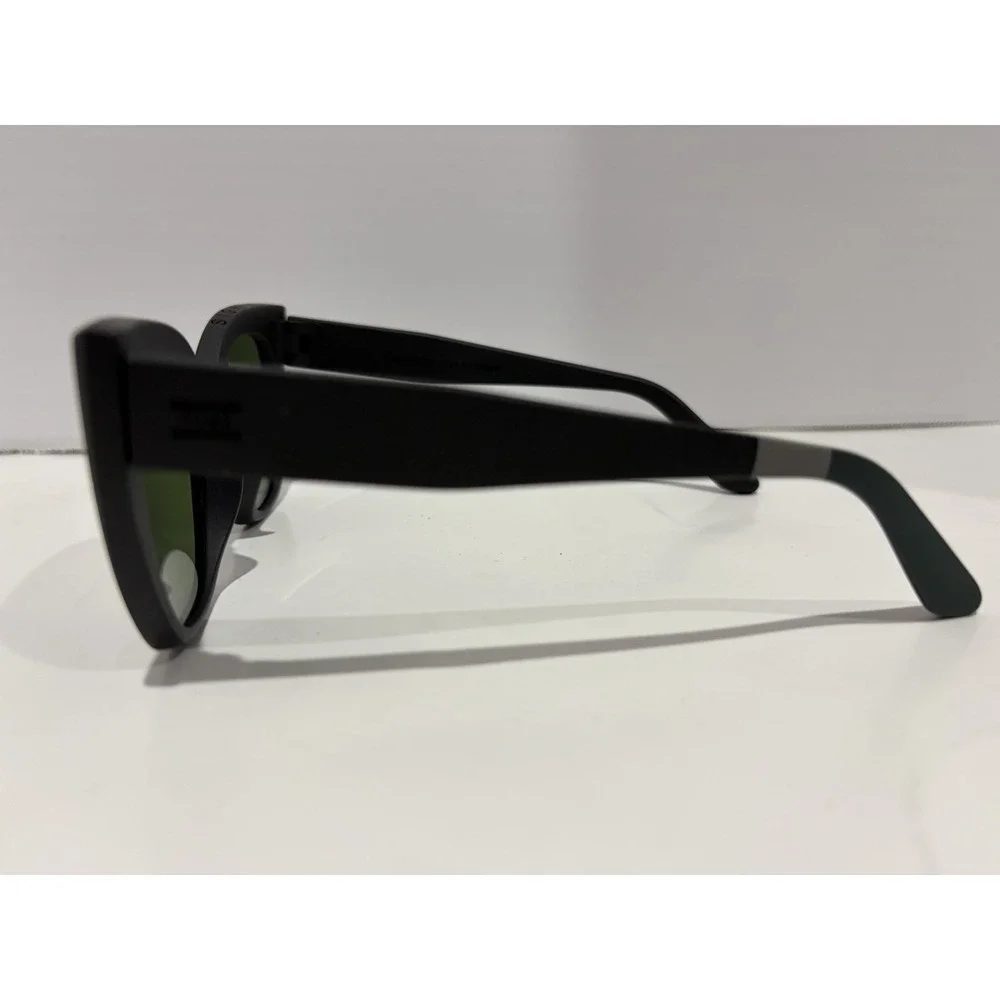 Toms Sydney Black Traveler Collection Sunglasses, Black / Green (Scuffs) #61